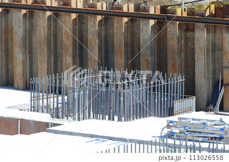 建物の基礎配筋（杭頭、フーチング） 113026558