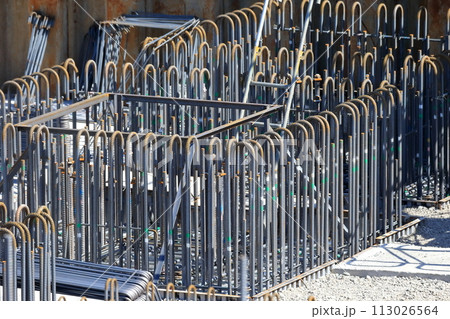 建物の基礎配筋（杭頭、フーチング） 113026564