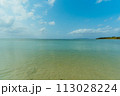 竹富島の風景　コンドイビーチ　八重山諸島 113028224