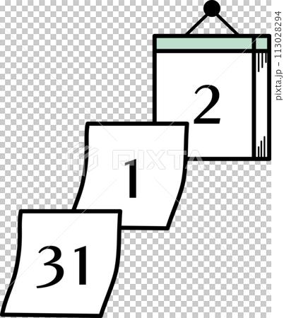 Daily calendar illustration Daily calendar illustration 113028294