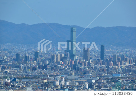 都市風景 大阪市南部 天王寺阿倍野 都市風景 大阪市南部 天王寺阿倍野 113028450