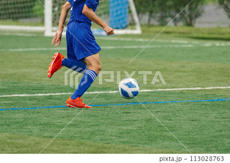 少年サッカー試合風景 少年サッカー試合風景 113028763
