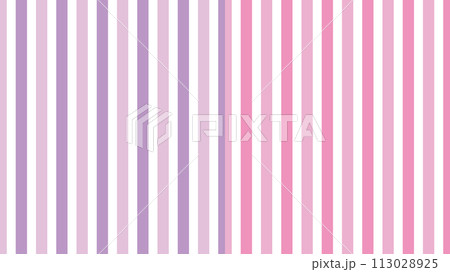 二色使いストライプのシームレスパターン/ペアセット/パープル・ピンク 113028925