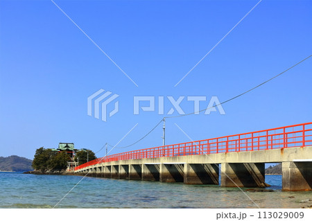 【香川県】 晴天の津嶋神社(子供の神様) 【香川県】 晴天の津嶋神社(子供の神様) 113029009