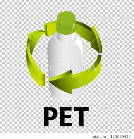 PET bottle recycling mark PET bottle recycling mark 113029426