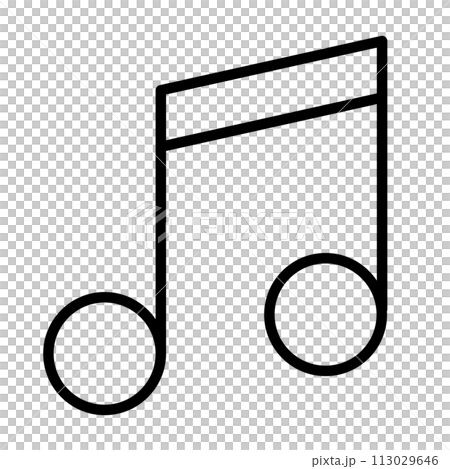 音符のアイコン。 113029646