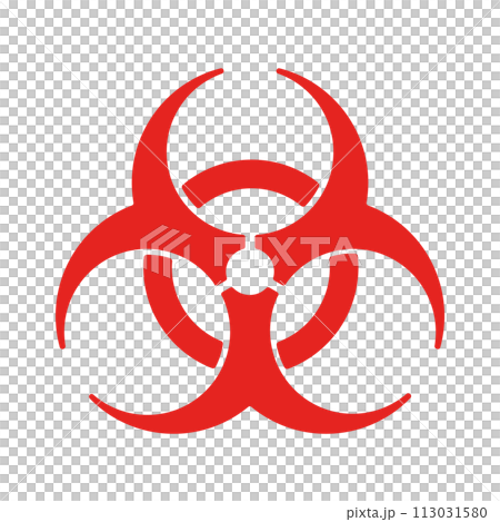 紅色生物危害/生物危害圖示-危險、有害、傳染病影像素材 紅色生物危害/生物危害圖示-危險、有害、傳染病影像素材 113031580