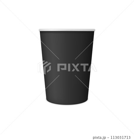 Realistic coffee paper cup and mug mockup, cardboard and plastic package. Fast food hot latte, street cafe takeout tea cardboard or black plastic mug isolated vector 3d realistic package Realistic coffee paper cup and mug mockup, cardboard and plastic package. Fast food hot latte, street cafe takeout tea cardboard or black plastic mug isolated vector 3d realistic package 113031713