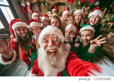 Santa Selfie, Elves, Fun, Workshop, Festive Hats 113032480