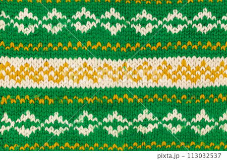Handmade Knitted Pattern Background Handmade Knitted Pattern Background 113032537