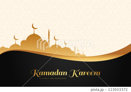 Vector Eid al-Fitr, Ramadhan decoration, Islamic background decorative greeting card 113033372