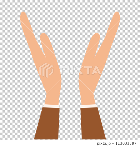 Simple clapping hands_single 113033597