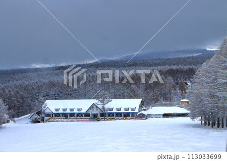 立科町冬山の景色 立科町冬山の景色 113033699