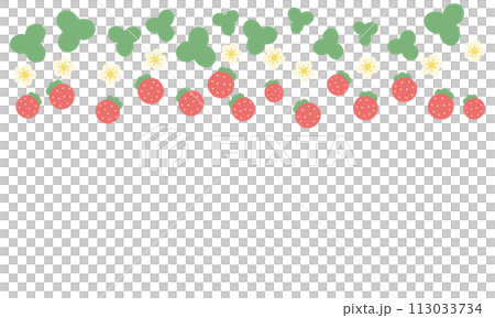 Cute strawberry line frame Cute strawberry line frame 113033734