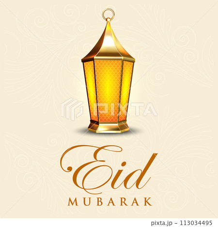 Vector Eid al-Fitr, Ramadhan decoration, Islamic background decorative greeting card Vector Eid al-Fitr, Ramadhan decoration, Islamic background decorative greeting card 113034495
