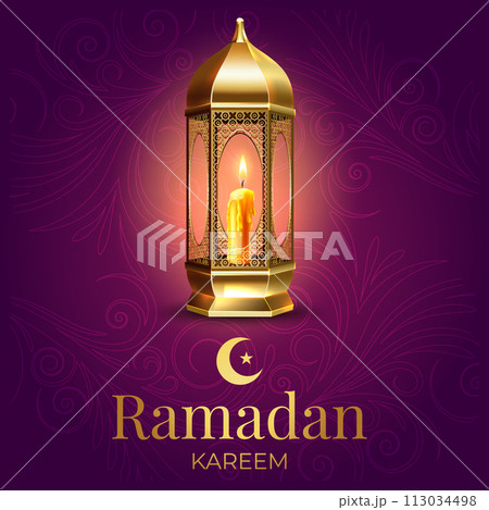 Vector Eid al-Fitr, Ramadhan decoration, Islamic background decorative greeting card Vector Eid al-Fitr, Ramadhan decoration, Islamic background decorative greeting card 113034498