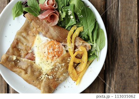 そば粉のカリもちガレット　グルテンフリーなおうちごはん 113035062