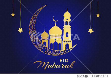 Vector Eid al-Fitr, Ramadhan decoration, Islamic background decorative greeting card Vector Eid al-Fitr, Ramadhan decoration, Islamic background decorative greeting card 113035184