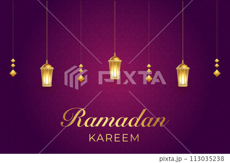 Vector Eid al-Fitr, Ramadhan decoration, Islamic background decorative greeting card 113035238