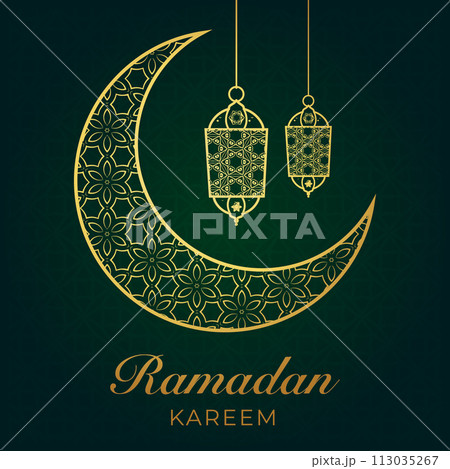 Vector Eid al-Fitr, Ramadhan decoration, Islamic background decorative greeting card Vector Eid al-Fitr, Ramadhan decoration, Islamic background decorative greeting card 113035267