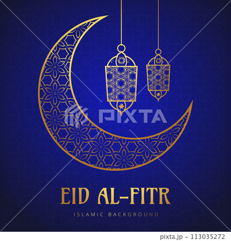 Vector Eid al-Fitr, Ramadhan decoration, Islamic background decorative greeting card Vector Eid al-Fitr, Ramadhan decoration, Islamic background decorative greeting card 113035272