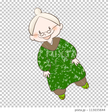 奶奶的可愛插畫 113035644