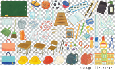 小學插畫素材集 113035747