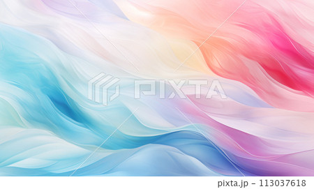 Colorful abstract background. 3d rendering, 3d illustration. Generate AI 113037618