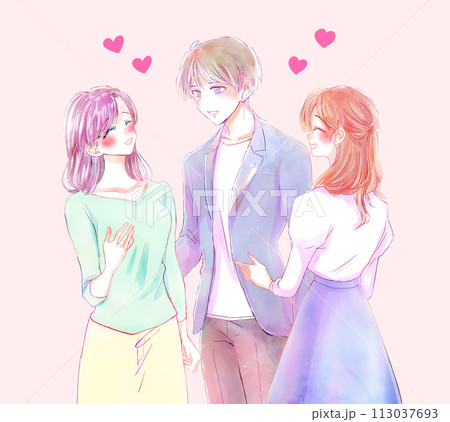 モテている男性 113037693