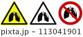 Universal pictographic symbols for the ongoing epidemic situation around the world. 113041901