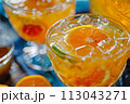Refreshing Drink in Glass on Table 113043271