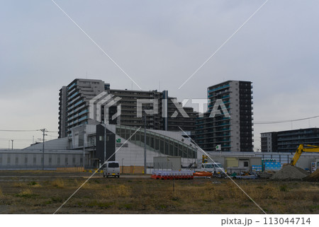 埼玉県吉川市曇天の吉川美南駅周辺2024年3月 埼玉県吉川市曇天の吉川美南駅周辺2024年3月 113044714