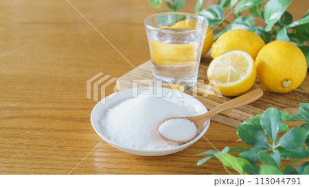 クエン酸・イメージ|クエン酸(粉末)とレモン クエン酸・イメージ|クエン酸(粉末)とレモン 113044791