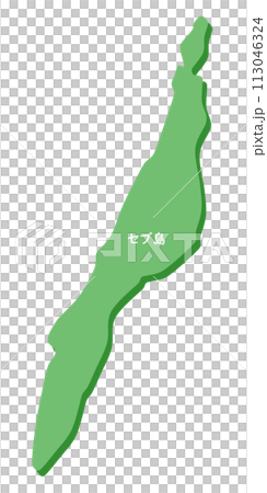 セブ島(フィリピン)の形 セブ島(フィリピン)の形 113046324