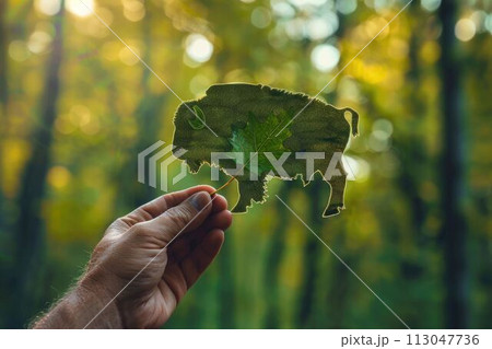 nature art of leaf carved into animal shape aigx04 nature art of leaf carved into animal shape aigx04 113047736