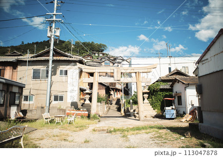 香川県高松市の沖合の島「男木島」の豊玉姫神社 香川県高松市の沖合の島「男木島」の豊玉姫神社 113047878