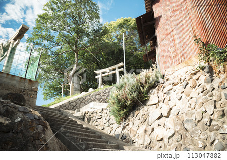 香川県高松市の沖合の島「男木島」の豊玉姫神社 香川県高松市の沖合の島「男木島」の豊玉姫神社 113047882