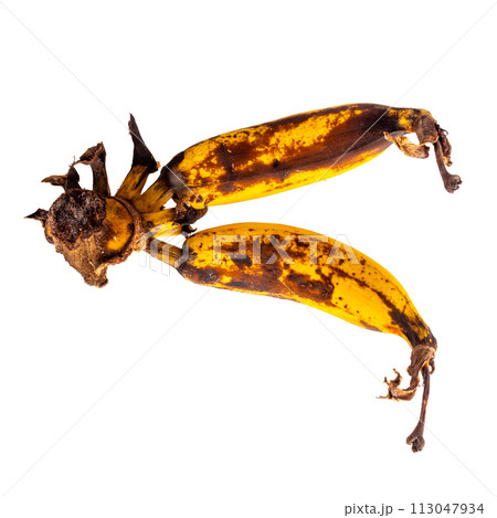 banana old isolated on white background 113047934