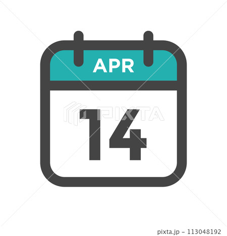 April 14 Calendar Day or Calender Date for Deadline or Appointment April 14 Calendar Day or Calender Date for Deadline or Appointment 113048192