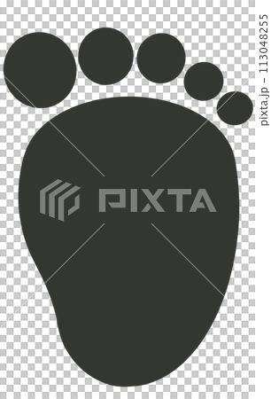 足裏のマーク 113048255