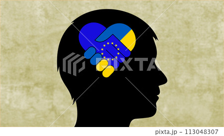 Ukraine and Europe shake hands in hopes of a swift ceasefire and peace 113048307