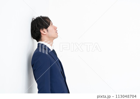 ビジネスマン　悩む 113048704