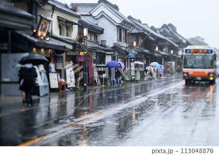 雨の降る川越の街並み1 雨の降る川越の街並み1 113048876