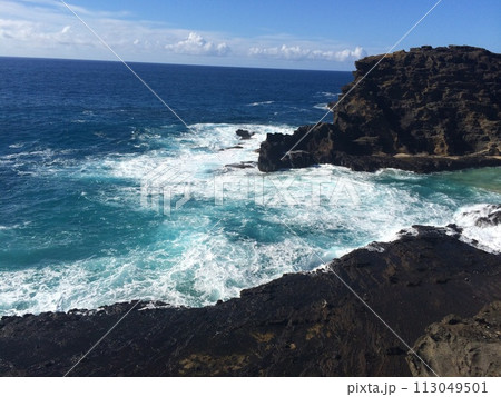 美しい海岸線 ハワイ ココヘッド・トレイル 美しい海岸線 ハワイ ココヘッド・トレイル 113049501