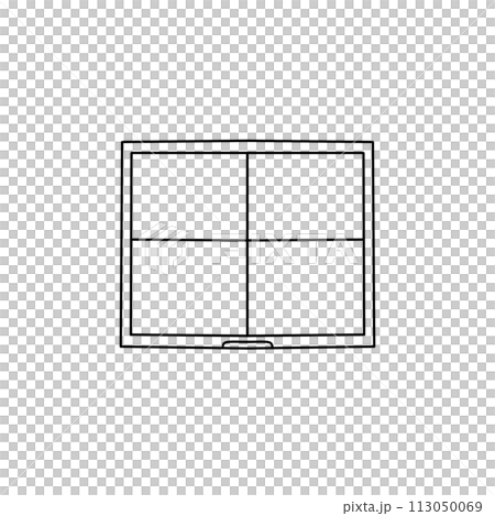 A window with four panes A window with four panes 113050069