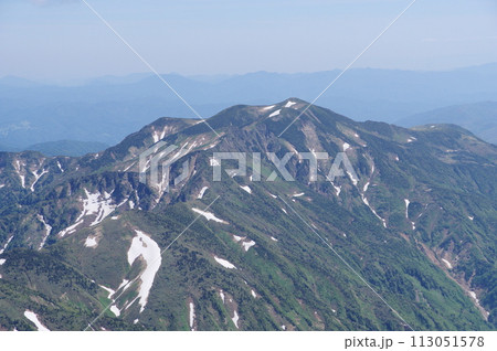 白山　御前峰から望む別山 113051578
