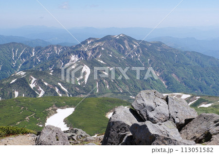 白山　御前峰から望む別山 113051582
