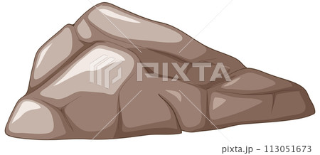 Stylized Vector Illustration of Rocks 113051673