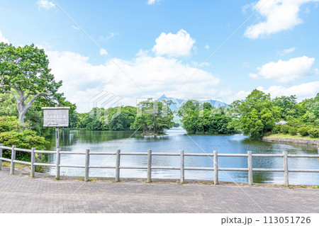 北海道　人気の観光地　夏の大沼国定公園と北海道駒ヶ岳 113051726