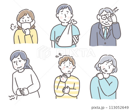 人物のいろんな体調不良 113052649